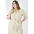thumbnail image 4 of Vestido largo a rayas Roman Fashion /Tallas Extras, 1765-1 (Beige) beige 36, 4 of 6