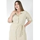 thumbnail image 4 of Vestido largo a rayas Roman Fashion /Tallas Extras, 1765-1 (Beige) beige 36, 4 of 6