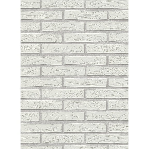 Sample for display purpose only.Concord Wallcoverings Textured Wallpaper faux Featuring bricks, beige, 7 In x 10 In, 6451-01