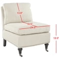 thumbnail image 5 of SAFAVIEH Randy Slipper Chair Beige, 5 of 7