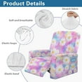 thumbnail image 5 of Kuiaobaty Tie Dye Daisy Pattern Reclining Sofa Slipcover Breathable Recliner Chair Cover with Elastic Bottom Washable Reclining Slipcover Durable Recliner Couch Cover for Living Room, 5 of 8
