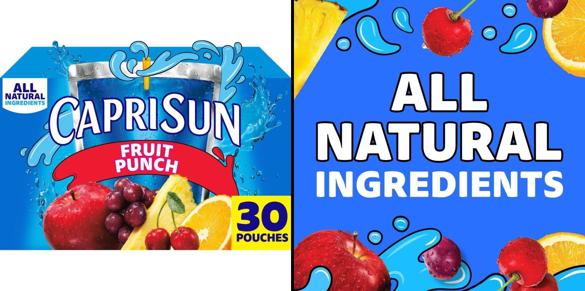 Capri Sun Juice Variety 30 pk Pouches 6 oz & Capri Sun Fruit Punch 30 pk Pouches 6 oz