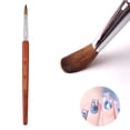 thumbnail image 2 of Nail art brush, Wood/Natural hair, 18 cm, Brown, 2 of 7