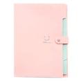 thumbnail image 2 of AuroraX Accordion Folders with 5 Pockets 1/3-Cut Tab,Expanding 8.5x11 in Letter Size Pink File Folder Organizer with Prongs Paper Office Accessories, 2 of 2