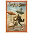 thumbnail image 3 of H.C. Miner Litho. Co. 11x14 Black Modern Framed Museum Art Print Titled - A Musical Farce Comedy, the Air Ship by J.M. Gaites. (1898), 3 of 5