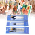 thumbnail image 1 of Acrylic Brushes, Birch Handle Double Connection 13pcs Smoothly Painting Artist Paint Brush Set  For Face Painting For Beginner, 1 of 8