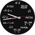 thumbnail image 1 of Reloj de pared acrílico, reloj de pared matemático creativo, diseño único, reloj divertido con fórmula matemática para aula, hogar, oficina, decoración moderna, 1 of 5