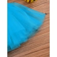 thumbnail image 5 of Eandarui Kids Girls Spaghetti Shoulder Straps Shiny Sequins Leotard Tutu Dress for Ballet Dance Blue XL, 5 of 7
