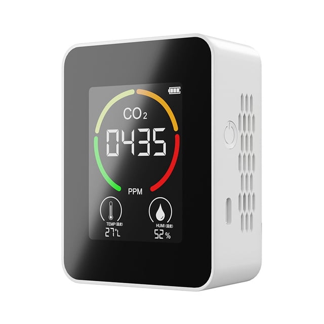 Probador de CO2 Probador de temperatura y humedad digital multifuncional Medidor de gas de dióxido de carbono FLhrweasw El nuevo