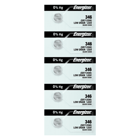 Energizer 346 SR712SW Silver Oxide Watch Battery (5 Count)