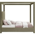 thumbnail image 6 of Meridian Furniture Eden Contemporary Boucle Fabric King Bed in Olive, 6 of 7