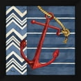 thumbnail image 2 of Paul Brent 12x12 Black Modern Wood Framed Wall Art Titled - Anchors Away I, 2 of 6