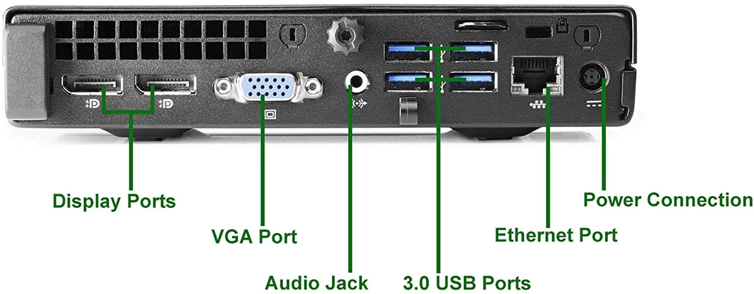 Restored HP EliteDesk 800 G1 Tiny Computer Micro Tower PC, Intel Core i5 Processor, 8GB Ram, 250GB SSD, BTO Wireless Keyboard & Mouse, Wifi (Refurbished)
