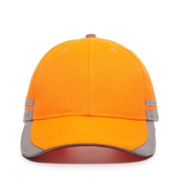 Outdoor Cap High-Visibility Neon Orange Cap – Low Profile Polyester Twill, Hook/Loop Closure