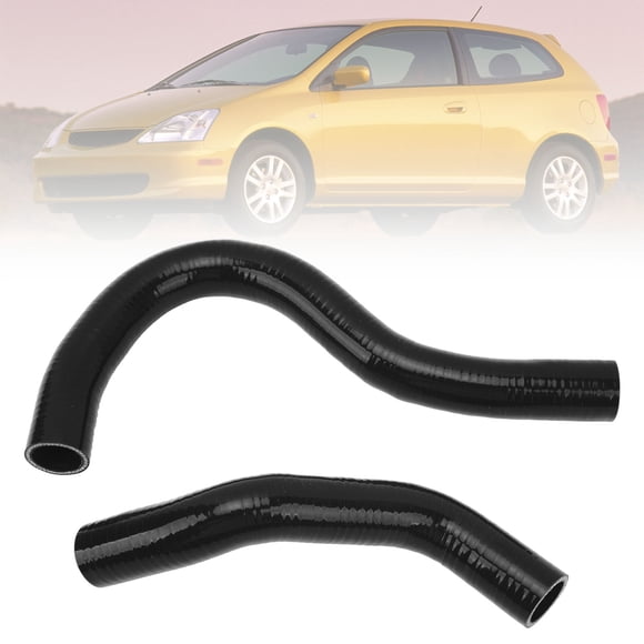 Tuyau de Liquide de Refroidissement de Radiateur en Silicone pour EP3 Si SiR Type R K20A3 2002-2005, 2pcs Tuyau de Liquide de Refroidissement de Radiateur Étanchéité Silicone Tuyau de Liquide de Refroidissement Thermique Kit