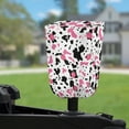 thumbnail image 2 of Yuyamidu Pink Cow Print Trailer RV Electric Tongue Jack Cover Strawberry RV Power Tongue Trailer Jack Cover Universal RV Travel Trailer Jack Protective Cover, 2 of 7