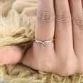 thumbnail image 4 of DBESTSTUDIOS 0.7 CT Pear Cut Natural Moss Agate Curved Matching Band Bridal Stackable Gold Band Art Deco Anniversary Band, 4 of 6