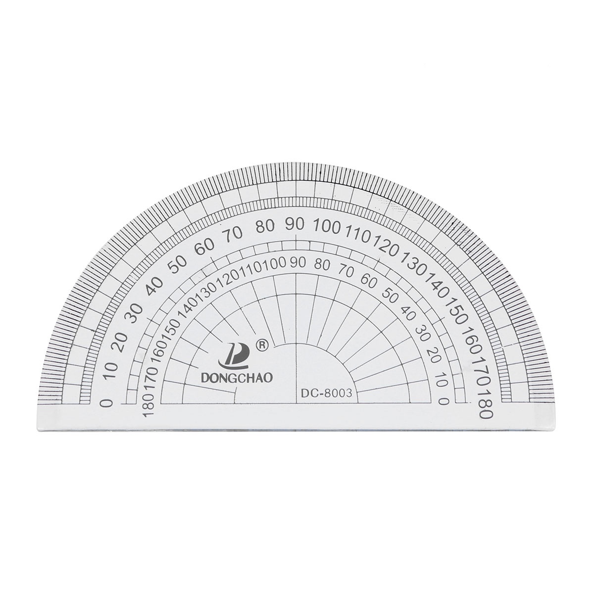 2 Pieces Small Protractor Ruler Triangle Student