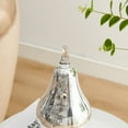 thumbnail image 4 of Alloya Pear Decorative Accent Metal Tabletop Sculpture Nature Figure - Silver, 4 of 7