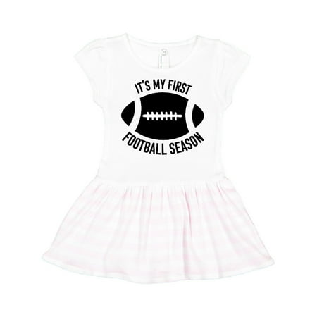 

Inktastic It s My 1st Football Season Gift Toddler Girl Dress