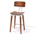 thumbnail image 1 of Abbott Retro Contemporary Wood/Steel Barstool - Walnut/Gunmetal, 1 of 2