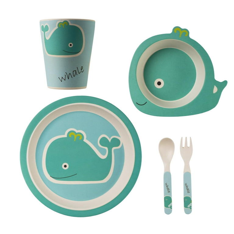 TheClearConscience Bamboo kids dinnerware set pieces tableware