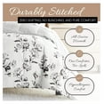 thumbnail image 4 of saney Reversible Queen Size Comforter Set (3 Piece) - Soft and Lightweight Down Alternative Comforter Queen Set - This includes Your Queen Comforter and 2 Pillow Shams, 4 of 6