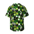 thumbnail image 2 of Sigee Soccer1 Print Men's Shirts Casual Button Down Short Sleeve Summer Beach Shirt Hawaiian Vacation Shirts Tee Shirt-XX-Large, 2 of 7