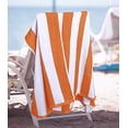 thumbnail image 6 of Utopia Towels Pack of 4 Cabana Beach Towels, Oversized 30 x 60 Inches Cotton Beach Towel Set, Smooth Ring Spun Texture for Pool and Swim Days, Modern Striped Design Bath Towels, Orange, 6 of 9