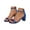 Blue, variant on Chunky High Heels for Women Block Square Open Toe Ankle Strap Heeled Sandals Dress Shoes