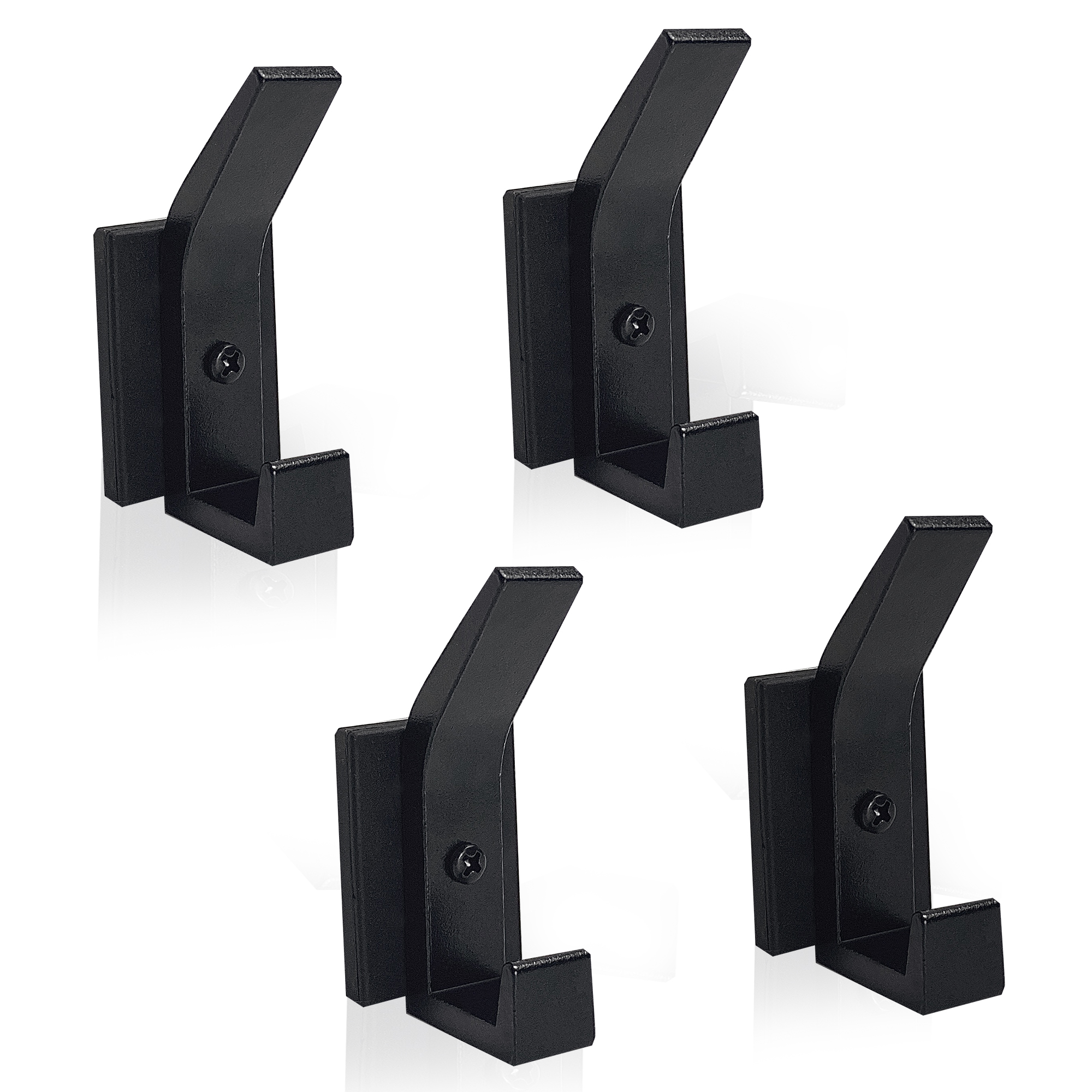 4 Pack Heavy Duty Sturdy Hooks, Coat Hooks, Rubber