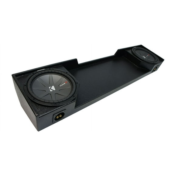 88-98 Chevy Silverado Ext Truck Kicker CompR CWR12 Dual 12" Rhino Sub Box 2 Ohm