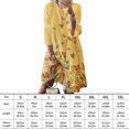 thumbnail image 2 of Sonducket Vestido Midi de manga larga estampado cuello gran columpio cintura alta ropa de mujer Vestidos Amarillo 3L, 2 of 8