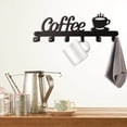 thumbnail image 2 of Baohd Wall Mounted Coffee Mug Holder Multifunction Tea Cups Rack for Restaurant, 2 of 7