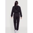 thumbnail image 3 of Women's Fleece Half Zip Hooded Jumpsuit, 3 of 3