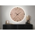 thumbnail image 2 of Monarch Specialties - Clocks, 30" Round, Large Oversized, Wall Clock, Brown, Contemporary, Modern, 2 of 5