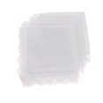 thumbnail image 1 of 3x s Bncos Hanky ​​ Square para Hombres Mujeres 23x25cm Sunnimix Pañuelo de algodón blanco, 1 of 8