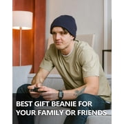 Zylioo Large Mens Skullies & Beanies,Knit Stocking Hats For Big Heads,Cuffed Skull Caps,Large Stretchy Warm Hat
