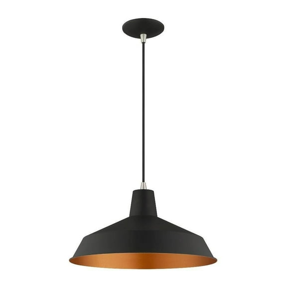 Coastal Mid Century Scandinavian Farmhouse 6 Light Small Chandelier-Black Finish Bailey Street Home 218-Bel-3110433