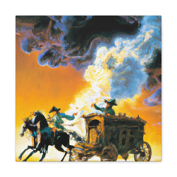 Wagon in Baroque Style - Canvas