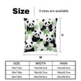 thumbnail image 5 of Panda Covers Set of 2, Unique Patterns, 16x16 18x18 20x20 Inches for Various Occasions, Decorative Cushion Inserts for Couch and Bed, 5 of 6