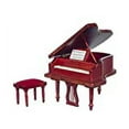 thumbnail image 3 of Town Square Miniatures Dollhouse Baby Grand Piano with Bench, 3 of 3