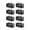 Black-8 Pack, variant on Black 4 Pack Extra Large Heavy Duty Moving Storage Totes