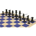 thumbnail image 6 of Club Special Silicone Chess Set Black & Ivory Pieces with Blue & Buff Silicone Board - 3.5" King, 6 of 7
