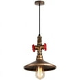 thumbnail image 1 of Lámpara colgante de alambre ajustable, luces de tubería de agua de metal estilo steampunk, líneas elegantes para decoración retro industrial (metal), 1 of 5
