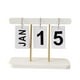 thumbnail image 2 of Calendario De Escritorio Con Tapa De Pie, Calendario De Escritorio Perpetuo Elegante Y Duradero, Reutilizable Para Oficina Y Hogar, 2 of 7