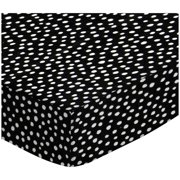 SheetWorld Fitted Sheet (Fits BabyBjorn Travel Crib Light) - Black Fun Dots