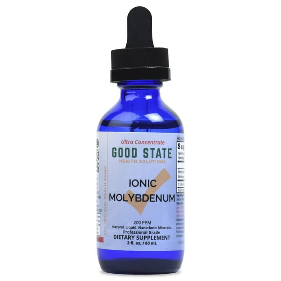 Good State Liquid Ionic Molybdenum Ultra Concentrate, 118 Servings, 2 Fl Oz, Glass Bottle – Supports Enzyme Function and Metabolism, Non-GMO and Vegan Safe