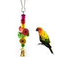 thumbnail image 2 of Flmtop 8Pcs Bead Bell Swing Ladder Bird Parakeet Climb Parrot Bite Chew Pet Hanging Toy Random Color, 2 of 8