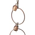thumbnail image 4 of Ancient Graffiti Flamed Copper Bell Rain Chain 4' x 96' x 4', 4 of 5